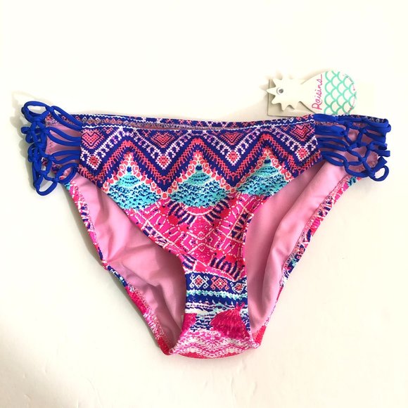 Raisins Other - Raisins Womens Bikini Bottom Strappy Geometric M